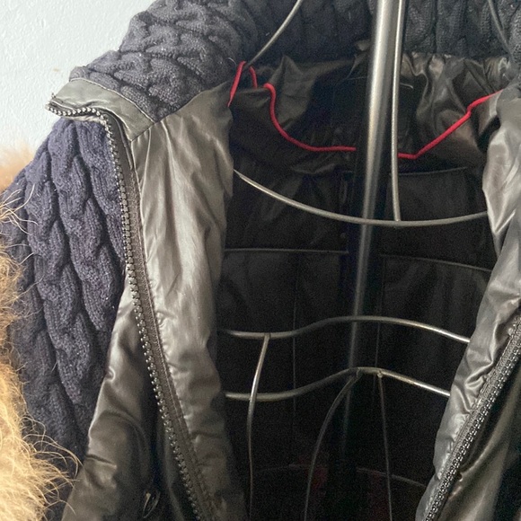 Atelier Noir by RUDSAK Black Puffer Coat with Real Fur Trim Size Small - Picture 7 of 16